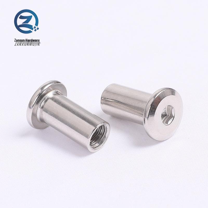 Nickel-Plated Hex Socket Flat Head Furniture Lock Nut M6/M8/M10