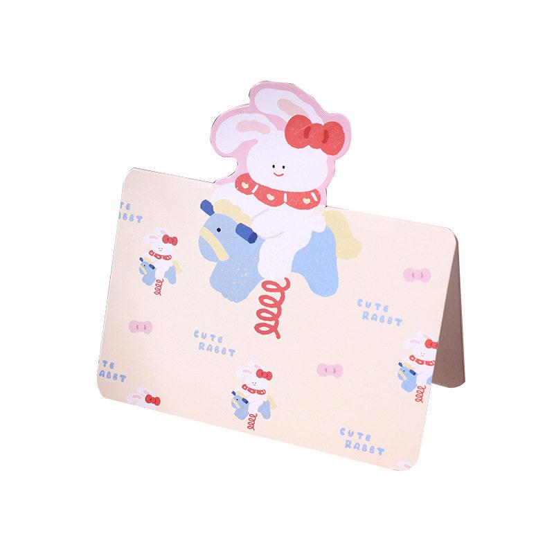8~24pcs Greeting Card Cartoon Animal Cartoon Postcards Adorable Handmade Birthday Greeting Card Teaching Incentive Supplies TMZ