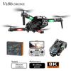 New V186 Brushless Drone 8K HD Aerial Photography Three Camera Aircraft Optical Flow Obstacle Avoidance Remote Control Dron 200M