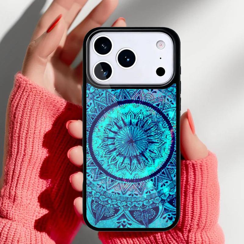 Bohemian Tie Dye Hippie Mandala Phone Case for iPhone 17 16 15 14 13 Pro Max Back Cover for 12 11 Pro Coque