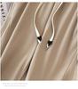 Super Fat Plus Size High Waist Ice Silk Straight-Leg Pants - Women's Summer Nine-Point Casual Style