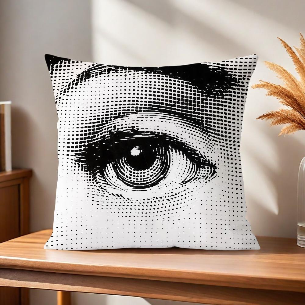 Soft Pillow Girl Case for Sofa Living Room Art Face Home Office Decor Protective Covers P-Piero F-Fornasettis Modern