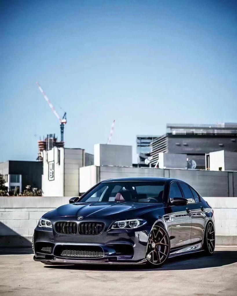 BMW 5 Series F10 M5 Carbon Fiber Front Lip Spoiler