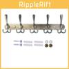 Modern Minimalist Wall Mount Heavy Duty Coat Hook With 5 Hooks For Bathroom And Hotel Doors