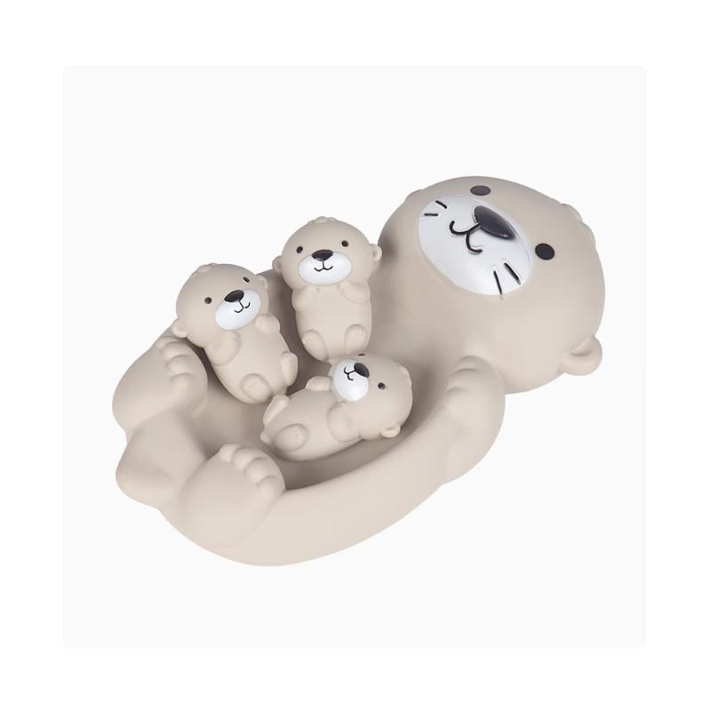 Baby Animal Bath Basketball Hoop Toy Set For Toddlers Floating Baby Bathtub Toys with Balls Net Organizer Game Set For Kids Gift