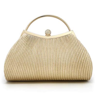 [BoleLOJin] Wedding Reception Bag, Elegant Clutch Bag, Relaxed Kimono Bag, Club-Style Party Bag (Gold)