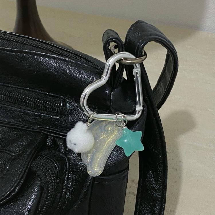 Stylish Japanese Magical Girl Star Keychain Lightweight Sturdy Star Keyring with Retro Y2K Magical Girl Design