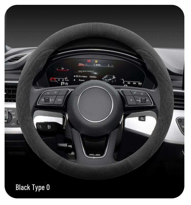 Ultra-Thin Non-Slip Suede Steering Wheel Cover for 23/24 Changan Xingka - All Seasons.