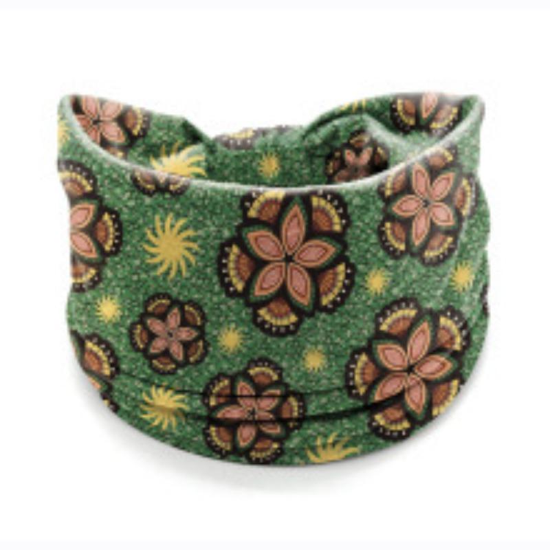 Богемная Европейская Американская Эластичная Йога Спорт Женская Повязка на Голову Повязка на Голову Повязка на Голову темно-зеленого