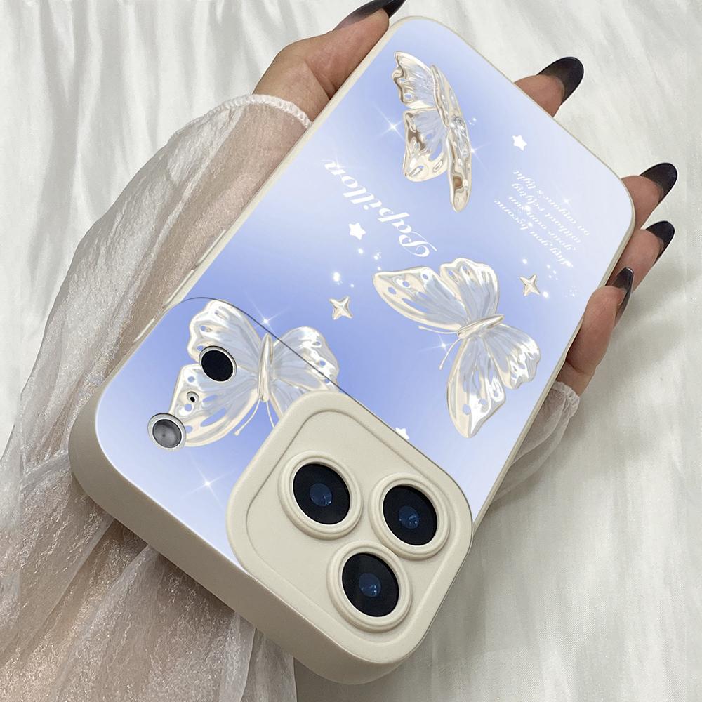 M293 Butterfly Cute cartoon art design Angel Eyes Soft Phone Cases for iPhone Samsung Galaxy Xiaomi Rdemi Huawei Honor Infinix Realme OPPO All Model