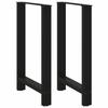 VidaXL Bar Table Legs Black 2 Pieces 60 X (90-91) Cm Steel 4013332