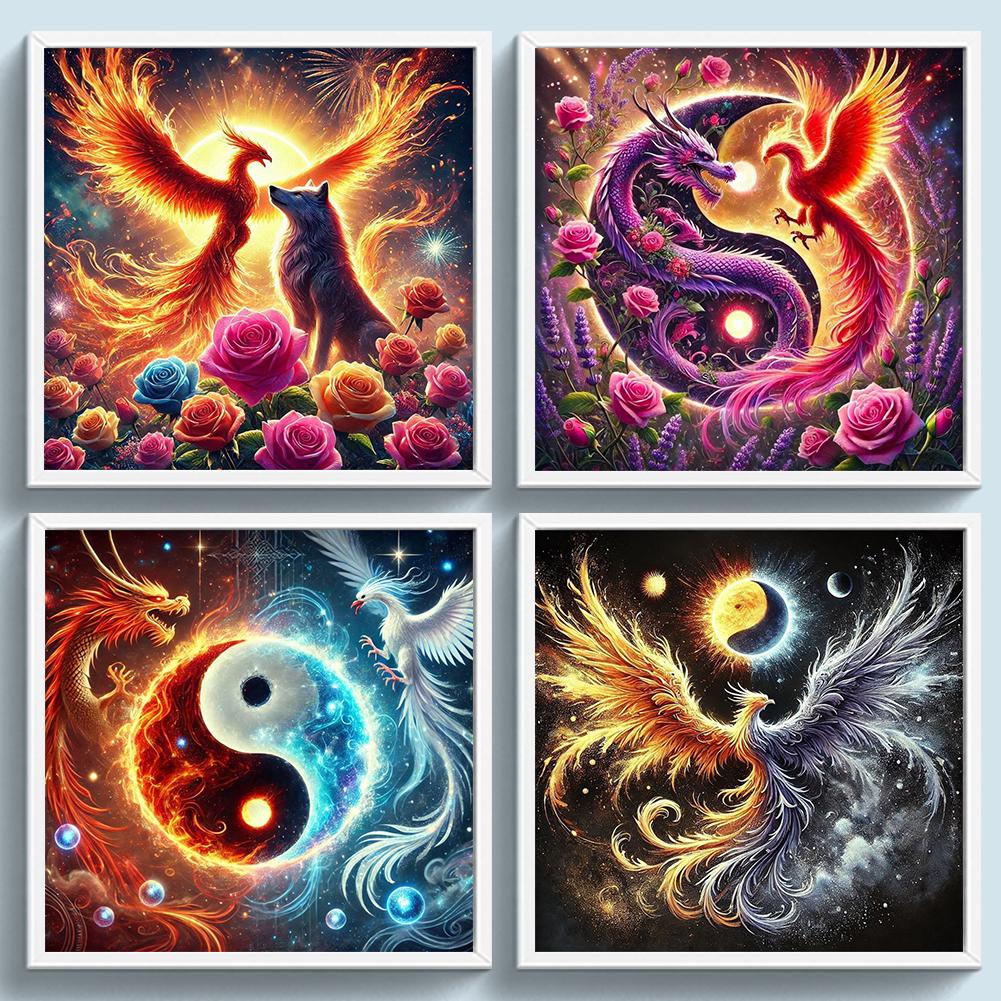 Tierdruck Kreuzstichset DIY 11CT Stickerei Handwerksset Heimdeko