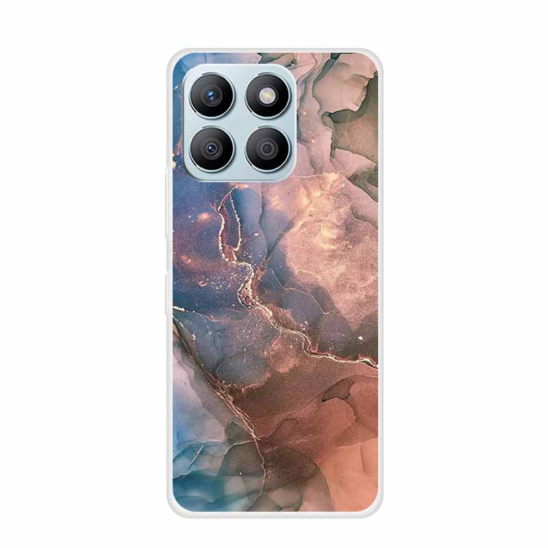 For Honor X8C X8B Phone Case For Huawei Honor X 8 C B X8 8C 8B Soft Silicone TPU Transparent Funda Clear Marble Patterns Cover
