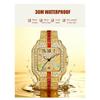 Hip Hop Iced Square Quartz Watch for Men Full Diamond Calendar Luxury Watch