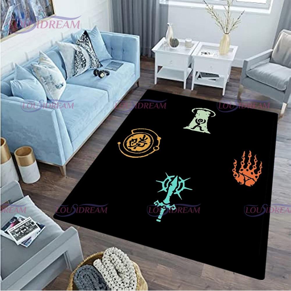 Cartoon Link-zalda Game Print Play Game Area Rug Sponge Washable Mat Bedroom Floor Mat Non-slip Bathroom Carpet Mat Door Carpet