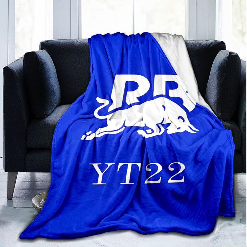 1PC Bulls Flannel Blanket, Use for Birthday/Holiday Gift, Soft Blanket for Sofa/Bed/Camping/Office/Tourism Use,All Seasons