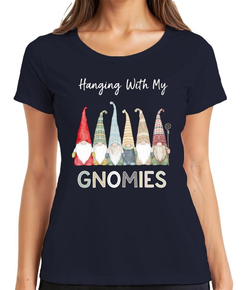 Hanging With My Gnomies Christmas Gnome Gnome Scandinavian Unisexs TShirt S