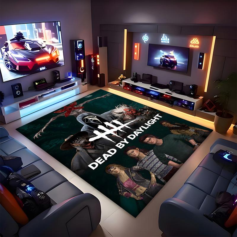 Dead Daylight Polyester Carpet, Soft Indoor Mat for Office Chair, Living Room, Computer Desk - Decorative Home Office Rug Design