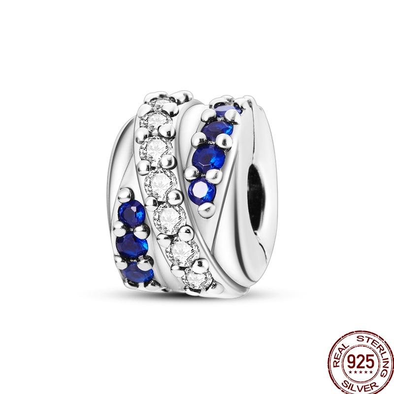 Genuine Copper Clasp Closure Cz Pave Clip Charms Daisy Bead Stopper Safety Chain Accessory Fit 3Mm Bangle Bracelet Fine Jewelry Clip