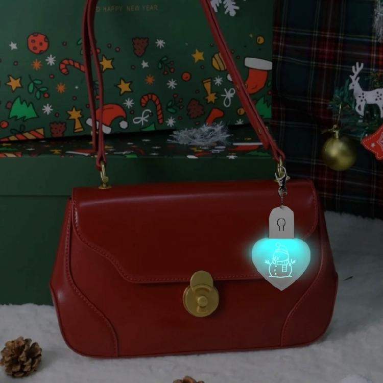 LED Light Sublimation Ornament Blanks Keychains Unique Christmas Decorations