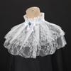 Victorian Style Collared Shirt With Linen And Spandex For Party Stage Costume