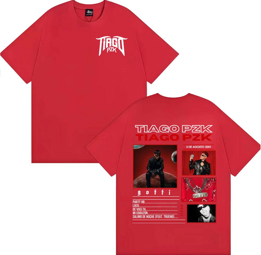 Rapper Tiago Pzk New Album 2025 Graphic T-shirts Men Women Fashion Trending High Street T-shirt Casual Cotton Oversized T Shirts