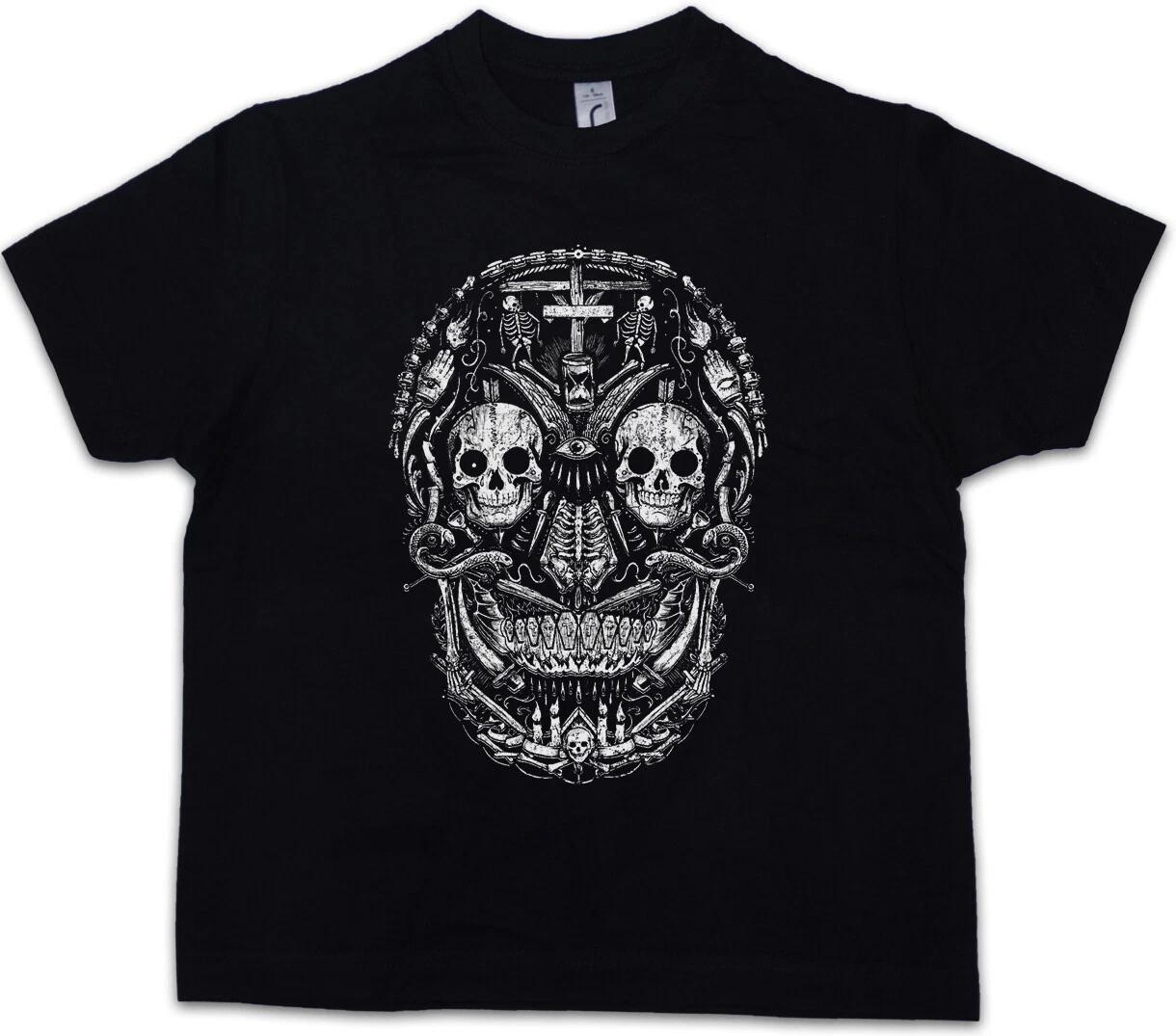 MEXICAN SKULL I Kids Boys kids boys T-Shirt Gang Latino Mexico Dias De Los Muertos 100