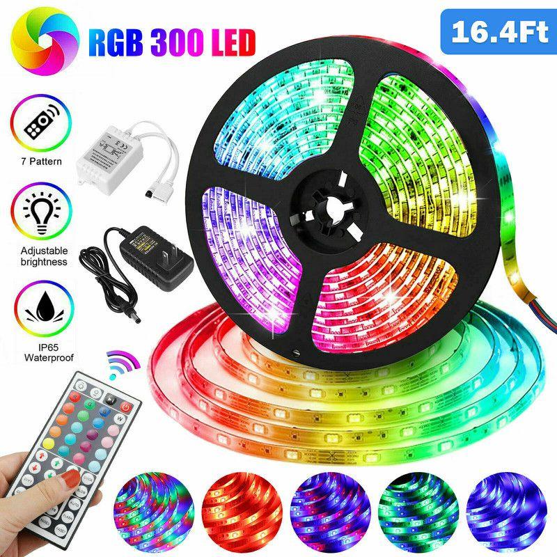RGB 5/10m Wasserdicht 3528 SMD 300/600 LED Flexibles Lichtband Mit Fernbedienung**