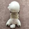New Soft Warm Cat Dog Pajamas Cute Pet Jacket Pet Household Clothes Plaid Shirt Chihuahua Poodle Clothes Puppy Shirt Coat