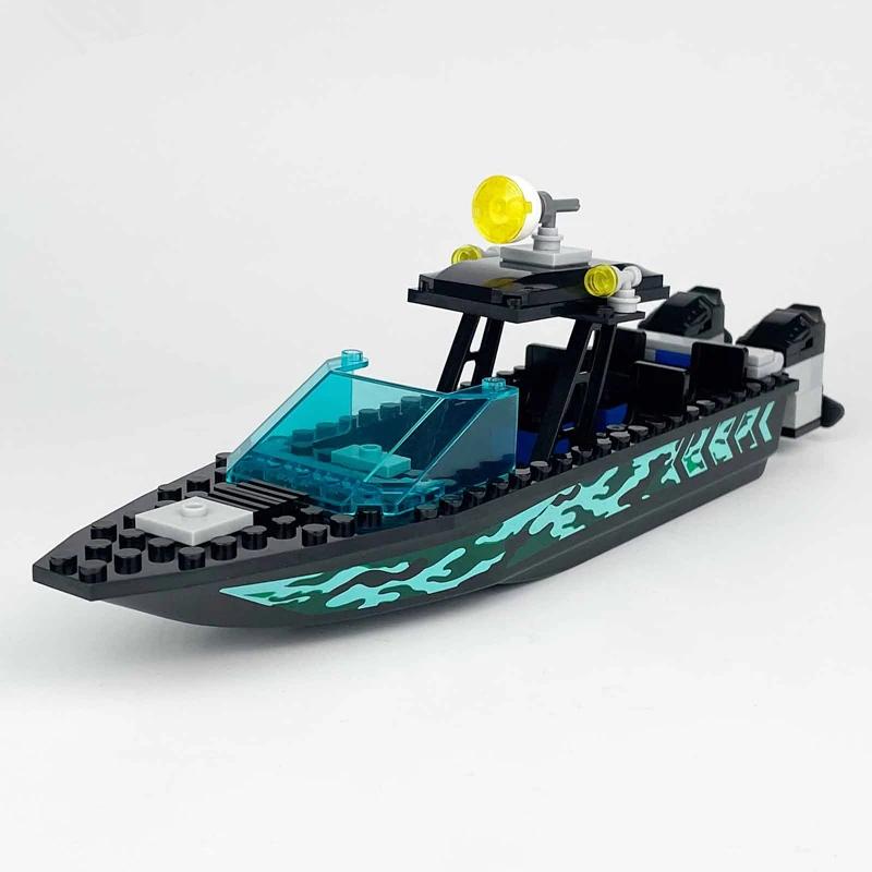 MOC Světové Kamuflážní Ponorky Policejní Pes Motorové Čluny Gumové Čluny Válečná Scéna Vojenské Stavební Kostky Model Cihly Sady Nápady