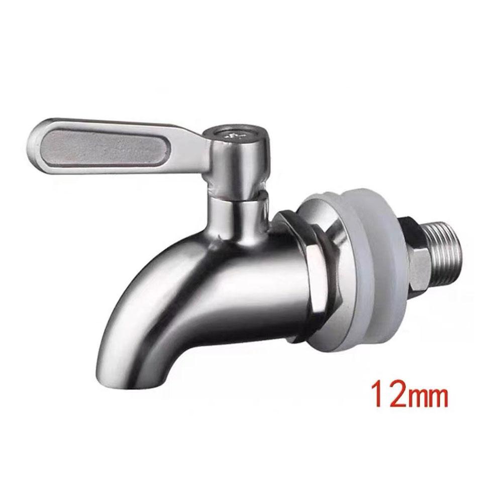 Bar Tools Faucet 12mm Aperture 1pcs 304 Stainless Steel Drinks Dispenser Tap For Beverage Juice Replacement Part