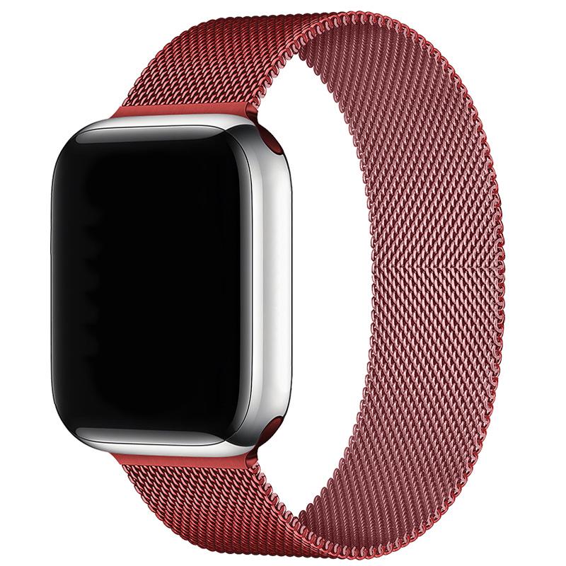 Compatibil cu Apple Watch S10 Brățară Magnetică din Oțel Milanese pentru iWatch 5-9 SE.