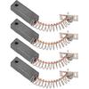 Acouto Replaceable Carbon Motor Brushes 4PCS Alternators Brush Set A647X50870 Metal Alternators Brush Set Replacement for IR IF