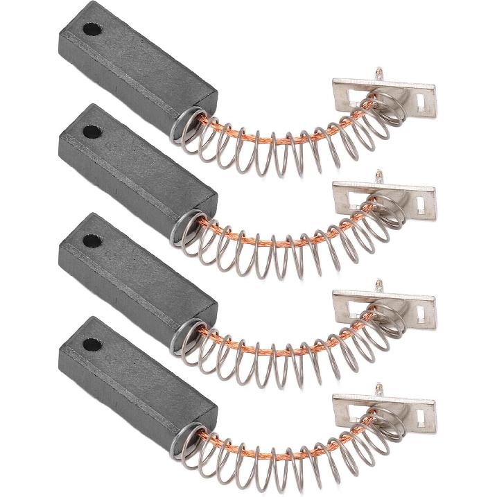 Acouto Replaceable Carbon Motor Brushes 4PCS Alternators Brush Set A647X50870 Metal Alternators Brush Set Replacement for IR IF