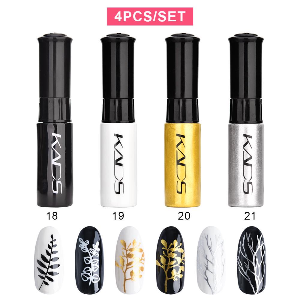 kads Neglestemplingslakksett Neglekunstlakk 7ml Print Lakk Utskrift Polish Neglelakk Manikyrlakk