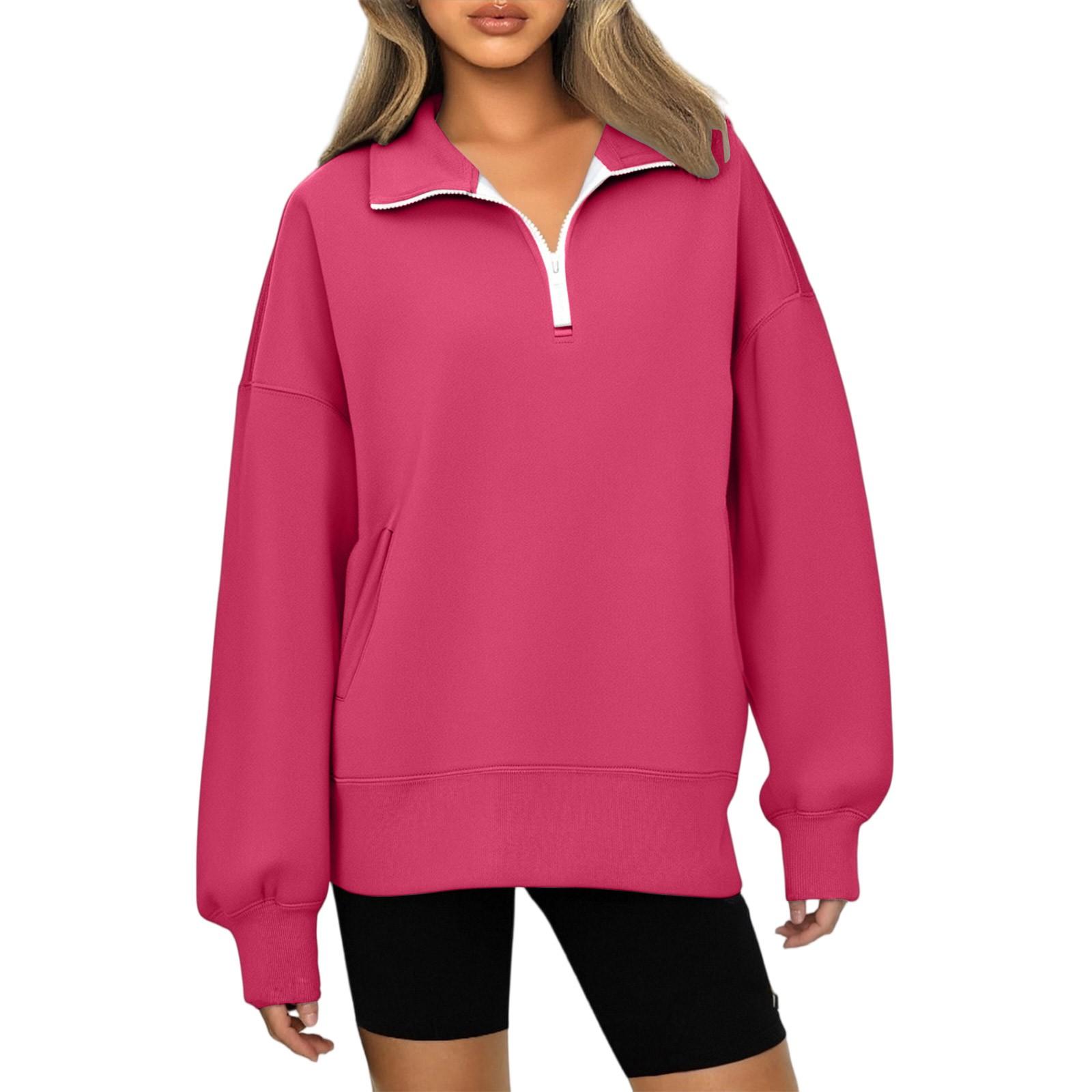 

Модная женская толстовка кэжуал на молнии с лацканами, однотонная, с карманом L