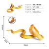 Gruselige realistische Schlangenmodelle für Kinder, Kobra Maisnattern-Figur, Lebendiger Wildpython, Perfektes Streichgeschenk