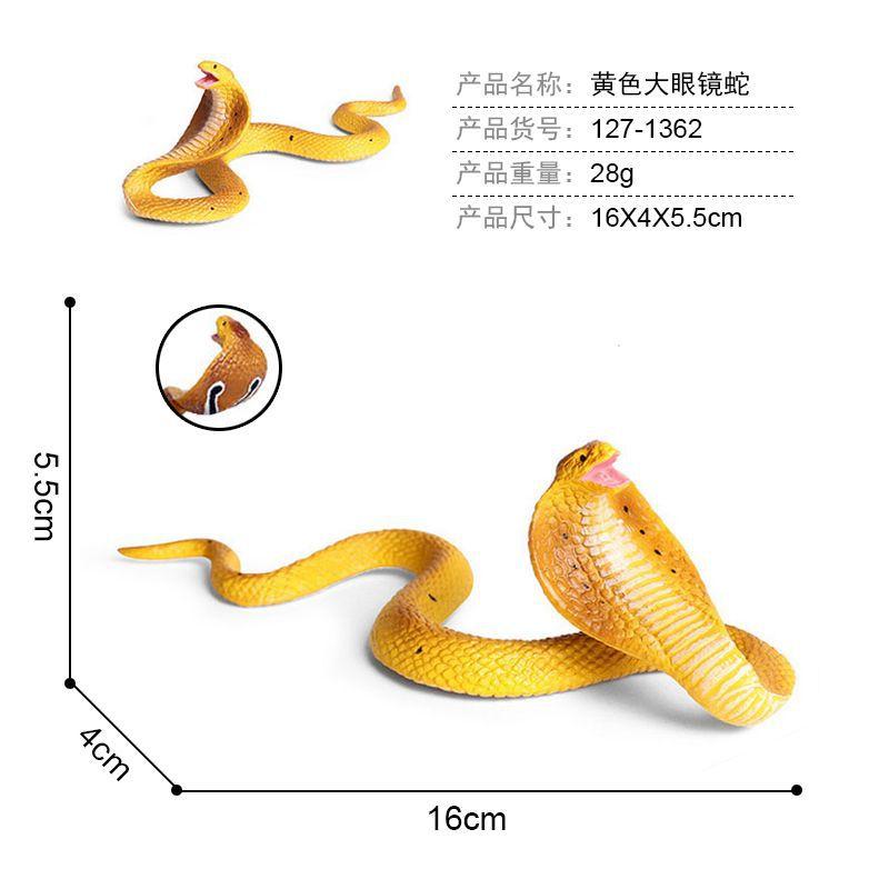 Gruselige realistische Schlangenmodelle für Kinder, Kobra Maisnattern-Figur, Lebendiger Wildpython, Perfektes Streichgeschenk