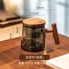 High borosilicate Pyrex tea cup office filtration integrated transparent glass tea drink