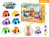 New Flashing Cartoon Cars: Touch-Activated, 7-Color LED Waterproof Toy