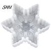 Epoxy Mold Soap Easy Demoulding Heat-Resistant Non-stick Mirrored DIY Silicone Christmas Snowflake Candle for Home Drip