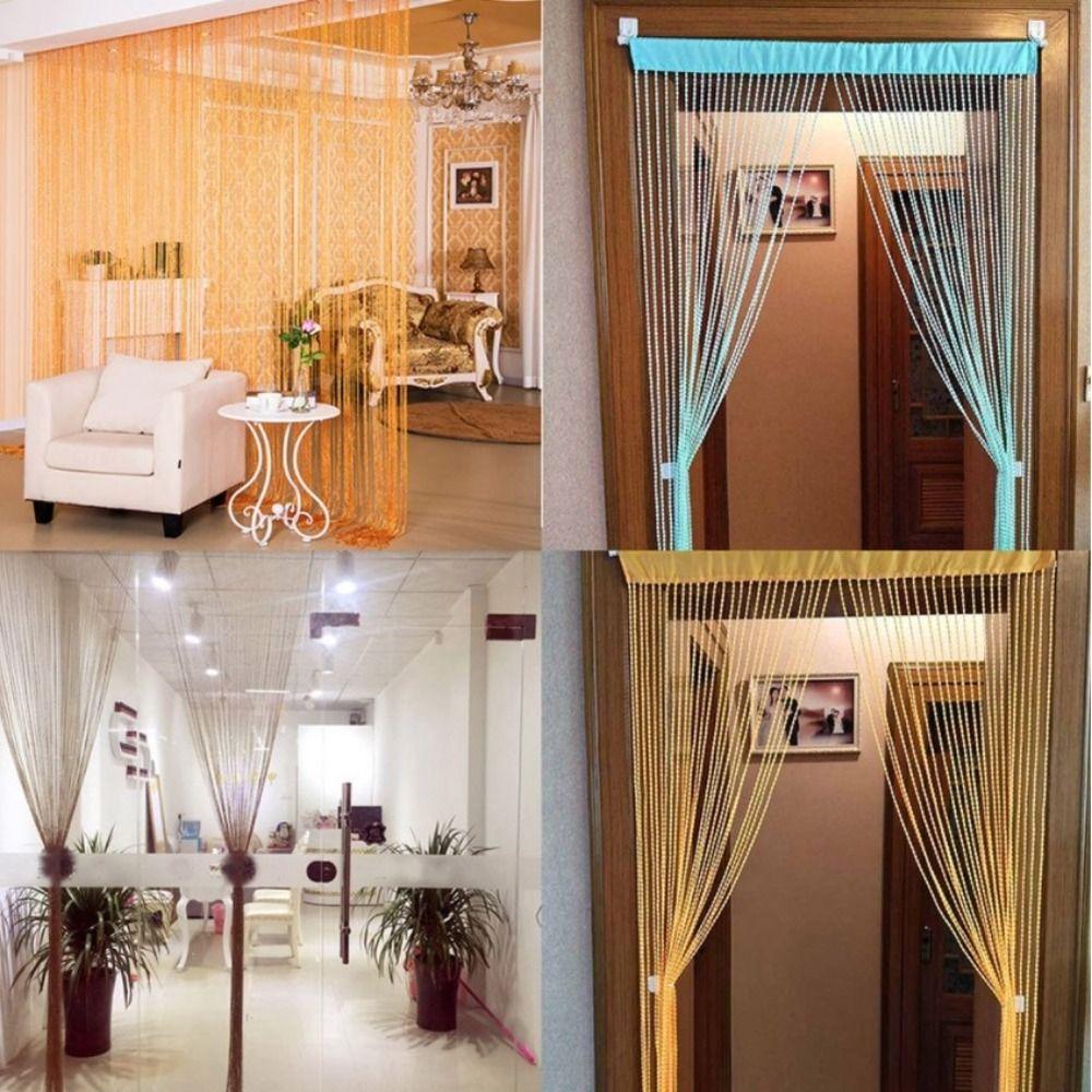 1x2m Window Door Divider Drape  for Home Living Room Cafe Interior Decorations Valance