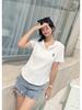 2022 Summer Korean Hooded Button T-shirt - Hot Celebrity Short-Sleeve, Loose Fit for Female Students
