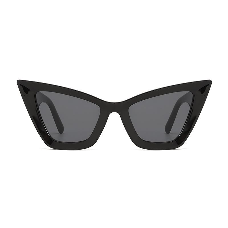 Cat-eye small frame ladies fashion sunglasses UV protective outdoor street photo travel glasses stylish accessory