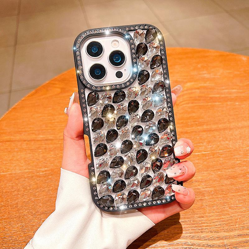 

Роскошный 3D браслет из страз Чехол для телефона для iPhone 17 Pro Max/16/14/13 iPhone 15 Pro Max