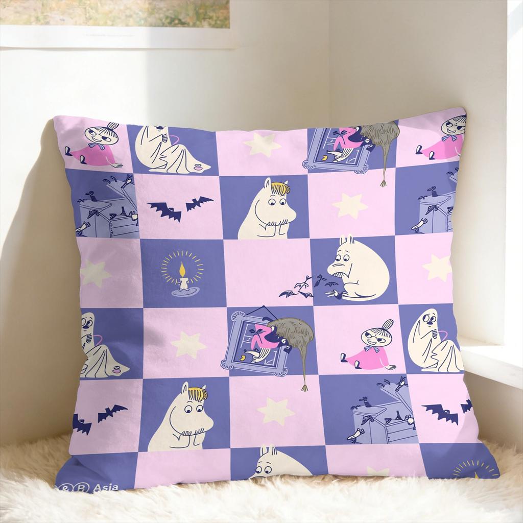 Cute M-Moomins Pillow Cover Soft Cushion Cover Funny Pillow Case For Wedding Party Home Decor