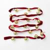 NUCHI Velvet Satin Ribbon Bell String Christmas Tree Ornament