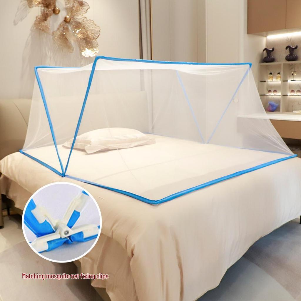 Foldable Mosquito Net: Easy-Install, Retractable, Encrypted Bunk Bed Cover for Dorms