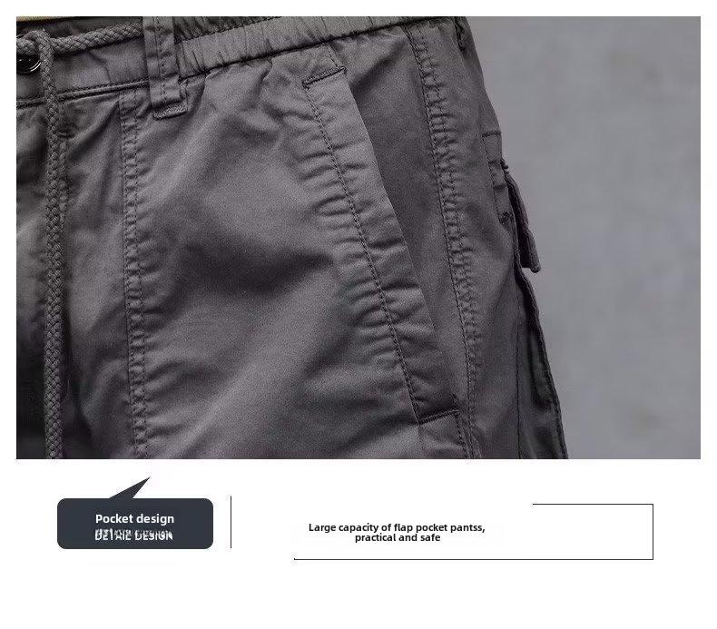 2023 Men's Tapered College Style Casual Overalls – Spring/Autumn Outdoor Sports Trend