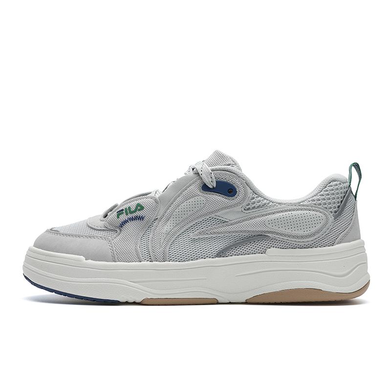 Fila Vibe Fashion Casual Comfortable Shock Absorbing Breathable Low Top Skate Shoes Men Sneaker Gray F12M522212FFA